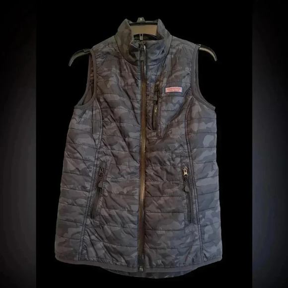 Vineyard Vines Blue Camo Vest - Picture 1 of 5